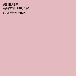 #E4BABF - Cavern Pink Color Image